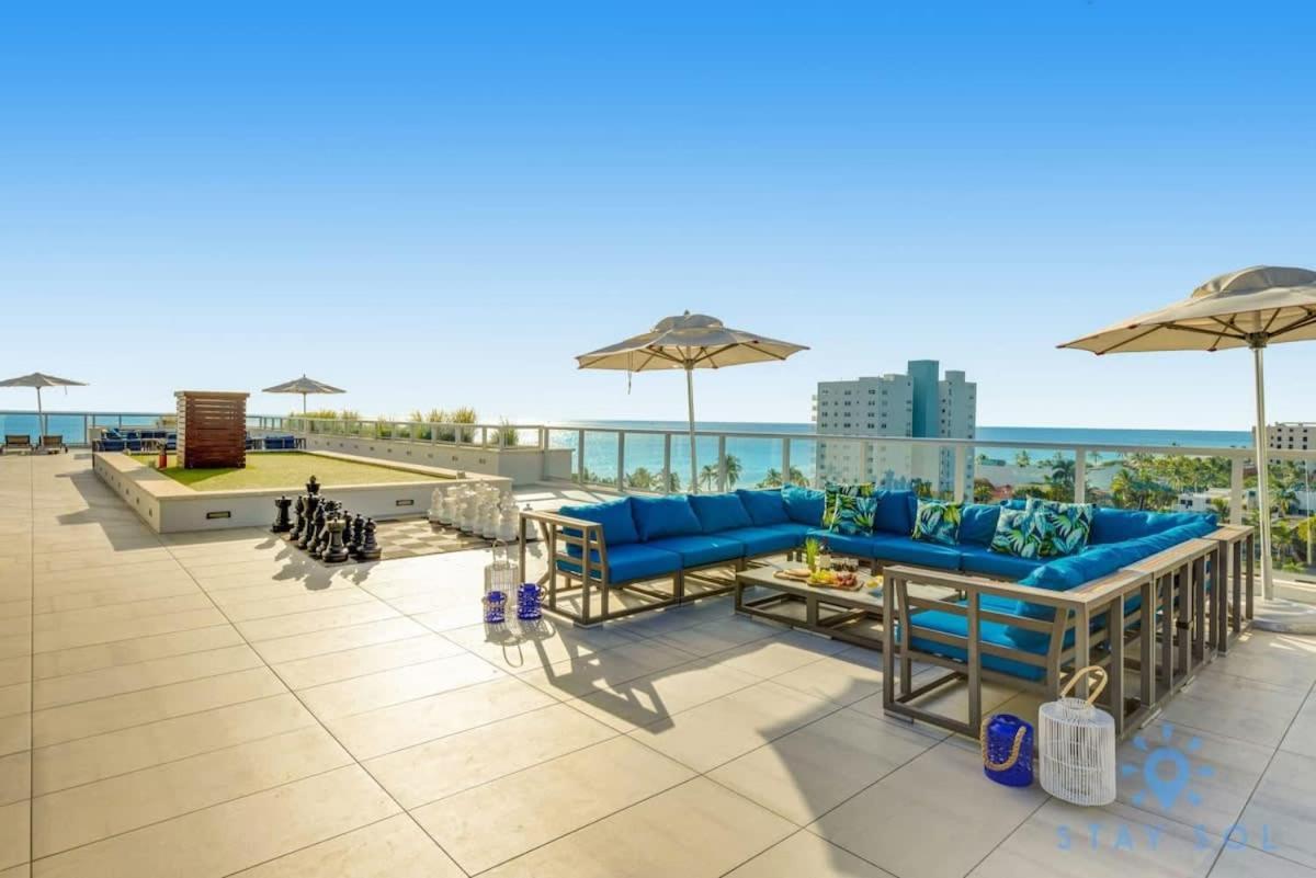 NEW!! Beachfront Condo Resort - ROOFTOP POOL Hollywood Exterior foto